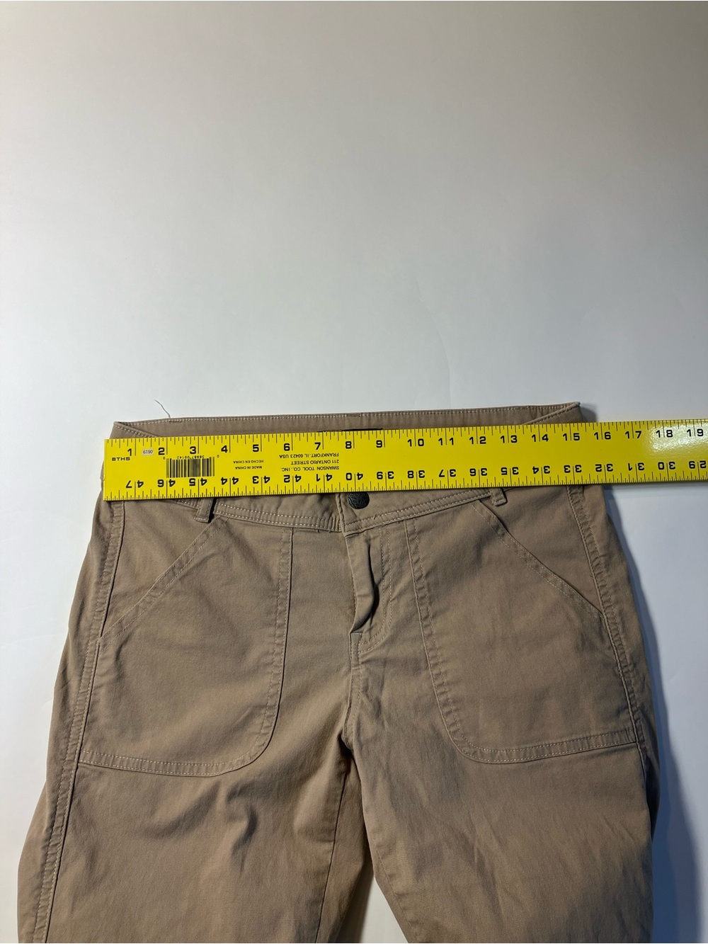 Prana Women's Khaki Wide-Leg Utility Pants - Picture 7 of 8